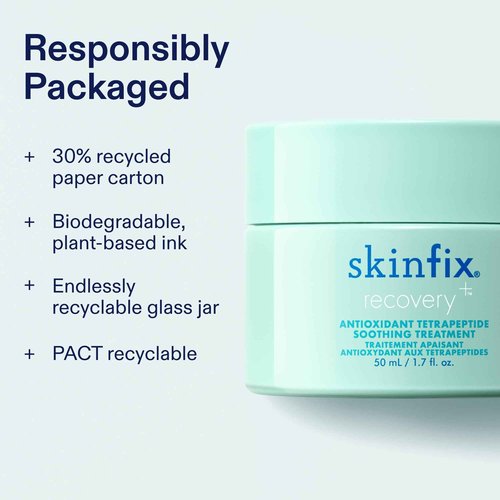 Skinfix Antioxidant Tetrapeptide Soothing Treatment - 1.7 oz - Overnight Face Mask - Visibly Calms Redness & Hydrates Skin - Non-Comedogenic - Vegan, Cruelty Free