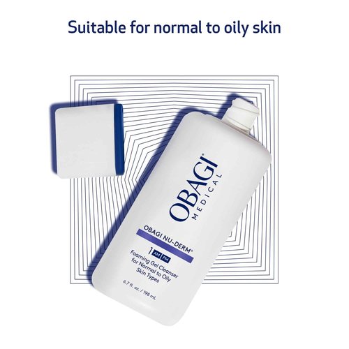 Obagi Nu-Derm Foaming Gel – Gel-Based Cleanser for Normal to Oily & Sensitive Skin – Two Pack, 2 * 6.7 oz