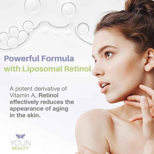 YOUN Beauty Retinol Night Cream Moisturizer for Face by Holistic Dr. Anthony Youn – Paraben-Free Face Moisturizer with Vitamin B5 & E, Hyaluronic Acid, and Green Tea for Skin Renewal, 50ml