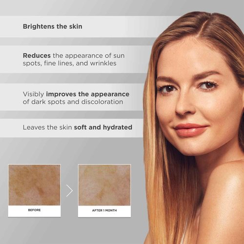 Glytone Enhance Brightening Serum–with Hyaluronic Acid, 1.7 FAV Glycolic Acid 8% Azelaic Acid & Vitamin E–Dark Spot Remover for Face– Pigmentation Treatment– Non-Comedogenic, Hydrating Serum 1 fl.oz.