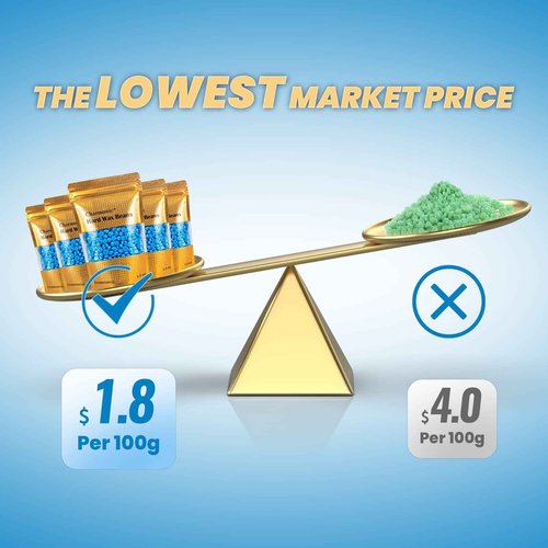 Charmonic Hard Wax Beads, 10lb, Bulk Hair Waxing Beads for Face, Eyebrow, Brazilian, Legs, Body and Bikini Hair Removal, Wax Beans, at Home Waxing Kit for Women & Men