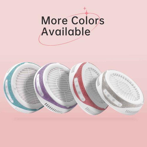 CHRISTINE SHELLY Nail Dust Collector, Cordless Dust Collector Nail Tech, Powerful 4200RPM Vacuum Fan Vent Dust Collector Extractor Dust Suction Machine for Acrylic Nails Polishing, Nail Salon&Home