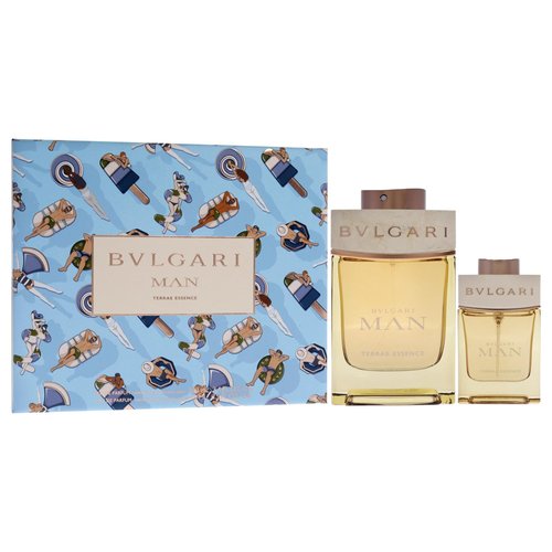 Bvlgari Man Terrae Essence by Bvlgari for Men - 2 Pc Gift Set 3.4oz EDP Spray, 0.5oz EDP Spray