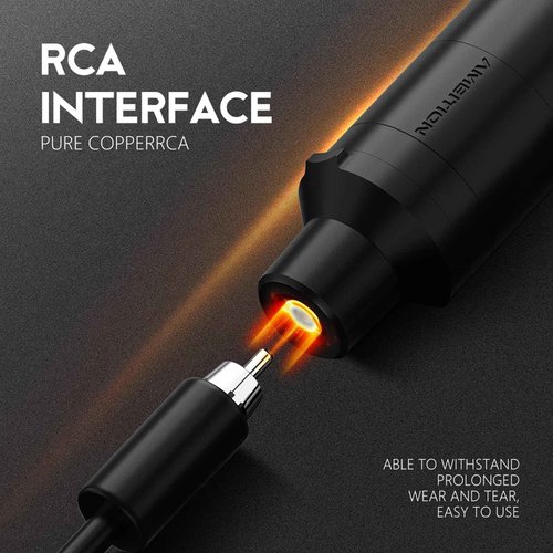 Ambition Ninja Max Wireless Tattoo Machine Rotary Cartridge Battery Pen with 2400mAh Power Supply Coreless Motor Digital LCD Display Tattoo Gun for Professionals Tattoo Artists