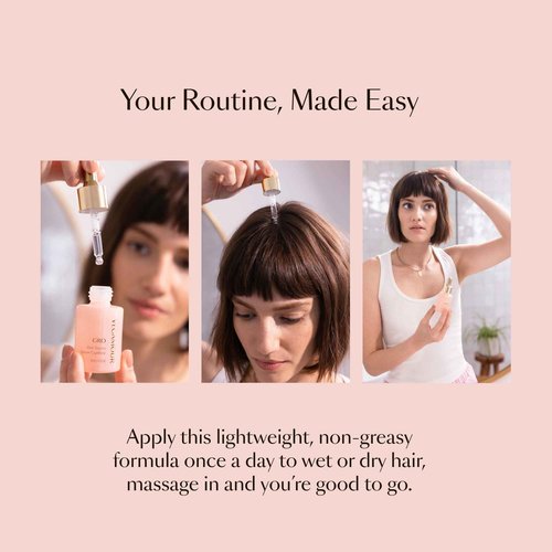 VEGAMOUR GRO Hair Serum for Hair Thinning, Thicker Fuller Looking Hair, Non Oily Serum for Healthier Scalp, 30 day Supply 1.0 fl oz, 1 pack