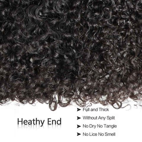 VIPbeauty 3C4A Burmese Curly Human Hair Bundles 24 Inch 1 Curly Bundles Unprocessed Burmese Raw Hair Extension Real Human Hair 16A Natural Color