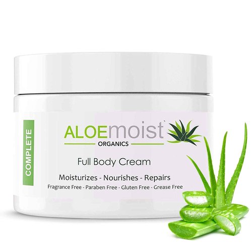 Organic Aloe Vera Lotion - Face & Body Moisturizing Cream with Natural Aloe Vera, Vitamin E Oil, Vitamin C, Retinol Cream, Shea Butter – Anti Aging Face Moisturizer for Women, Dry Skin (8 oz - 2pk)