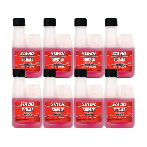STA-BIL Storage Fuel Stabilizer | Keeps Fuel Fresh for 24 Months, Prevents Corrosion, Gasoline Treatment Additive That Protects System, Gas Stabilizer for Storage, 4 oz (8 Pack)