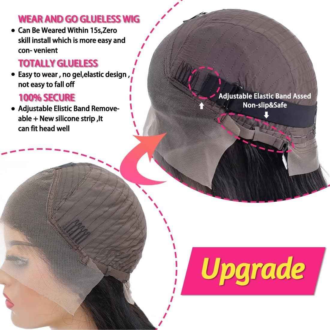 250% Density Bob Wig Human Hair 13x4 HD Lace Front Wigs Human Hair Pre Plucked with Baby Hair Wear and Go Glueless Short Bob Wigs for Black Women Straight Bob Frontal Wigs Human Hair 12 Inch