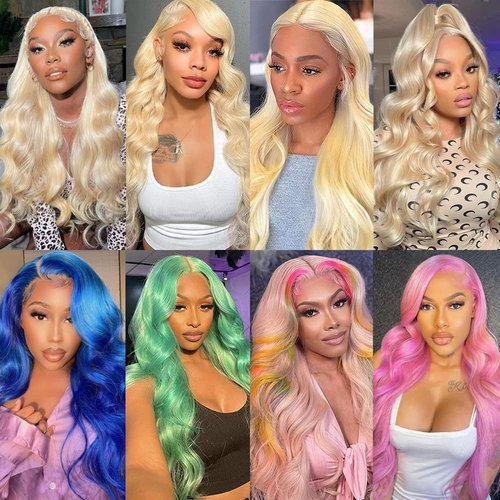 613 Hd Frontal 13X4 Lace Closure Human Hair Blonde Frontal Closure 12A Grade Brazilian Virgin Human Hair for Women Pre Plucked Bleached Knots 22 Inch