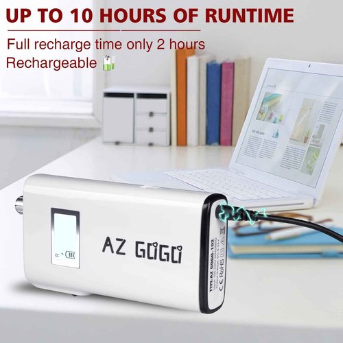 AZ GOGO Electric Nail Drill, 30000RPM Rechargeable Portable Nail Drill Machine for Acrylic Gel Nails, Professional Manicure E-File for Home or Salon Use