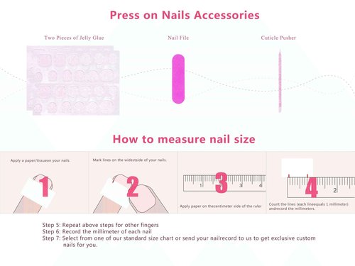 LOVFUL Press on Duck Nails Short | Handmade Acrylic French Tip Fake Nails Press ons | 3D Design Duck Short 0.8 in | H575-S