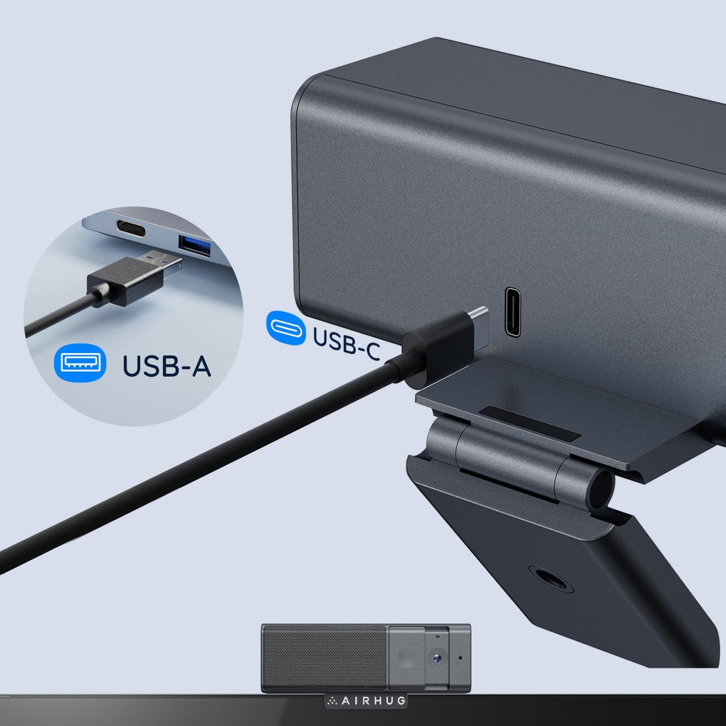AIRHUG 3 in 1 Webcam 22 Gaming Microphone