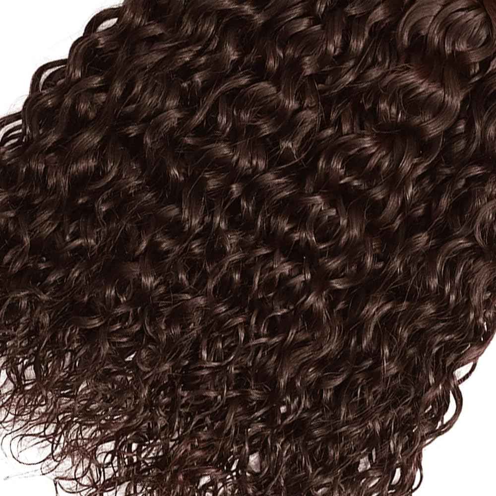 Giginger Bundles Human Hair 12 14 16 Inch Chocolate Brown Deep Wave Human Hair Bundles Deep Curly Unprocessed Quick Weave Soft Sewn In Hair Extensions for Black Women