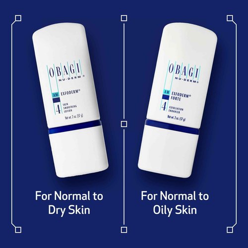 Obagi Nu-Derm Exfoderm – Lightweight Exfoliating Lotion with Phytic Acid – For Normal to Dry Skin Types – 2 oz