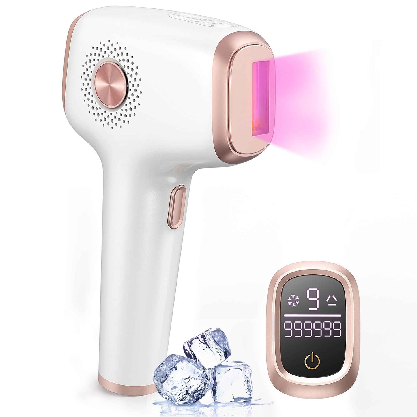 INNZA IPL Hair Removal with Ice Cooling Care Function for Women,Long-Lasting Results,999,999 Flashes Painless Hair Removal, Hair Removal Device for Armpits Legs Arms Bikini Line