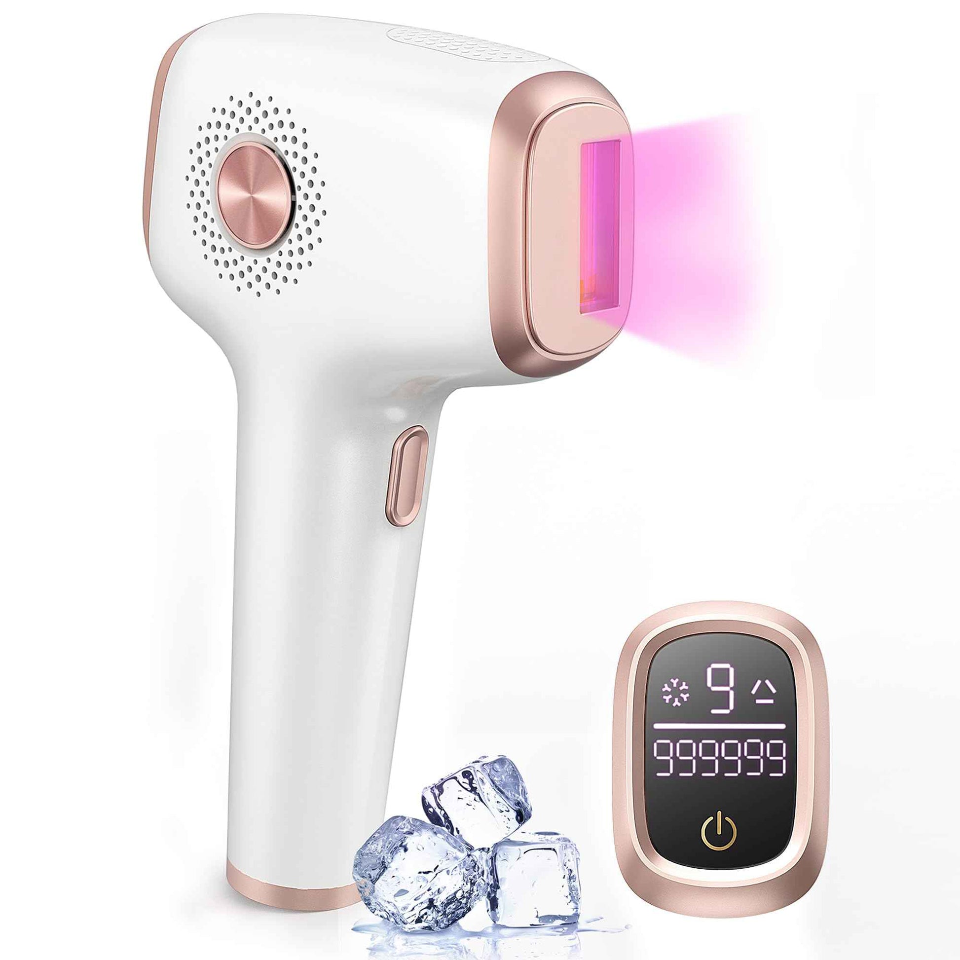 INNZA IPL Hair Removal with Ice Cooling Care Function for Women,Long-Lasting Results,999,999 Flashes Painless Hair Removal, Hair Removal Device for Armpits Legs Arms Bikini Line