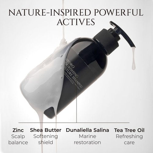 HADAT Hydro Nourishing Moisture Shampoo – Salon-Grade Sulfate-Free, For Dry, Frizzy, or Color-Treated Hair – Deep Hydration, Shine & Smooth Finish – Professional Haircare, 27.05 Fl oz (Pack of 1)