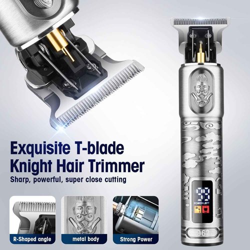 Suttik Hair Clippers for Men Beard Trimmer Nose Hair Trimmer Set, Professional Cordless Barber Clippers for Hair Cutting Grooming Kit, Rechargeable, LCD Display