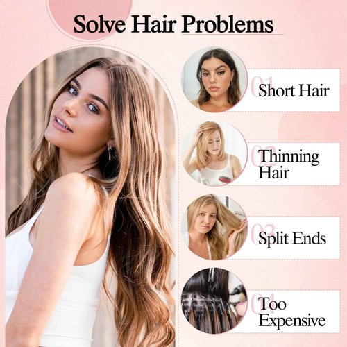 SEGO Double-Stitched Tape in Hair Extensions - Invisible, Long Straight Human Hair for Women, 20 Inch, #60 Platinum Blonde, 20pcs 46g