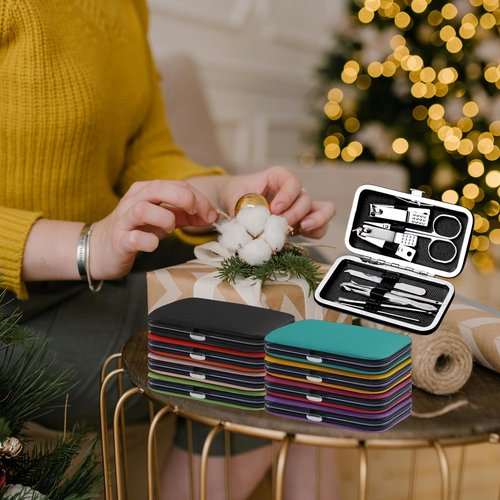 Manicure Kit Bulk, Nail Clippers Set Stainless Steel Fingernail Clippers Set, Sturdy Nail Tip Cutter Trimmers Professional Grooming Toenail Clippers Personal Pedicure Kits Gift (48 Count 8 in 1)