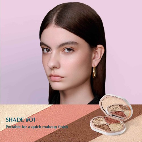 FLORASIS Eastern Beasts Sculpting Makeup Palette (Ode to Embroidery) (01 Constellation, 1 Count)