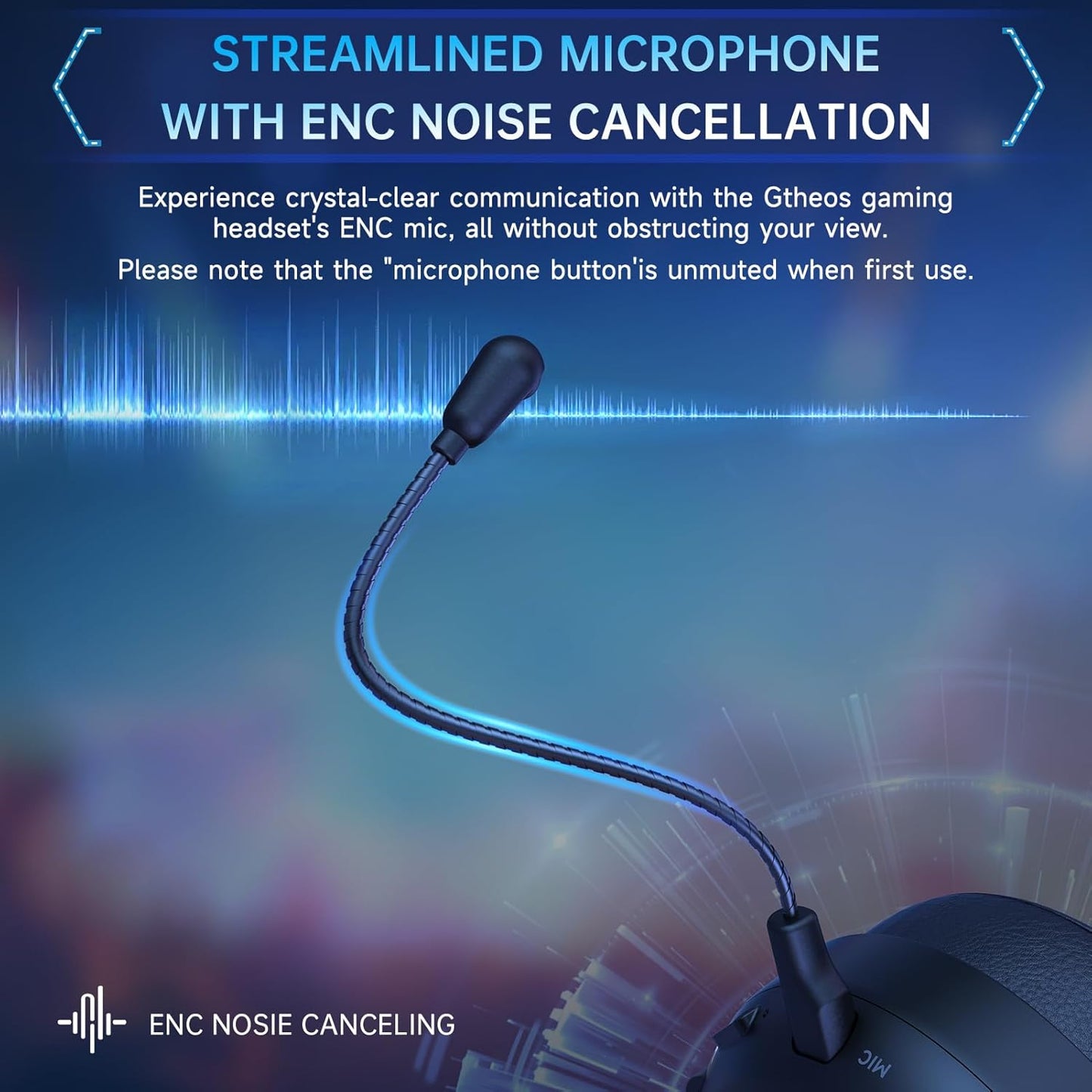 2.4GHz Gaming Headset Wireless for PS5, PS4, PC, Switch, Fortnite/Minecraft/FPS Gamers, Bluetooth 5.3 Gaming Headphones with Noise Canceling Mic, 45H+ Battery, Bass Sound, RGB Light -Black
