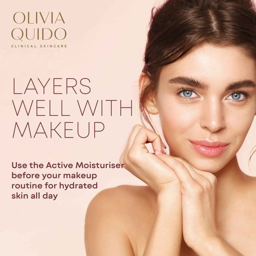 OLIVIA QUIDO Clinical Skincare Active Moisturizer 1.7oz, Facial Skin Care Product for Women and Men, Personal Care Product and Facial Moisturizer for Oily Skin, Dry Skin, and All Other Skin Types