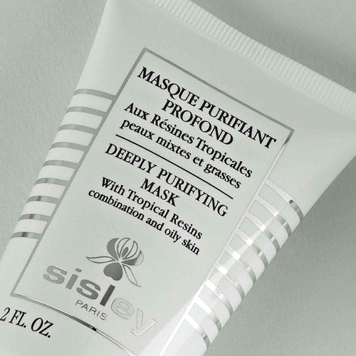Sisley Paris Deeply Purifying Mask With Tropical Resins - 60 mL - Cream Face Mask for Combination to Oily Skin - Targets Imperfections & Mattifies Skin - Non-Comedogenic