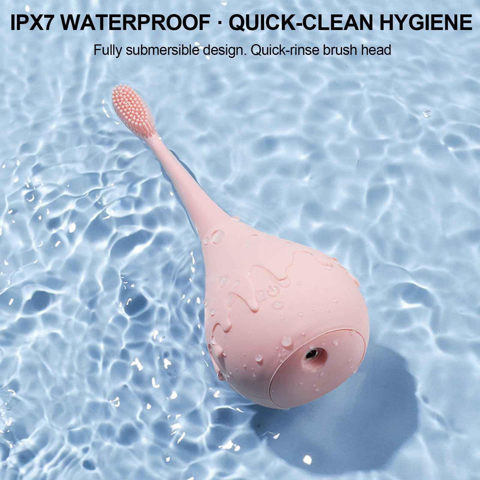 LIZICH Electric Eyelid Brush with Soft Silicone for Sensitive Eyelids,Gently Cleans Eyelid Margins,Removes Dirt,Oil.Blepharitis and Dry Eyes Relief,Lid Scrubbing Device Machine,Eyelid Cleanser (Pink)