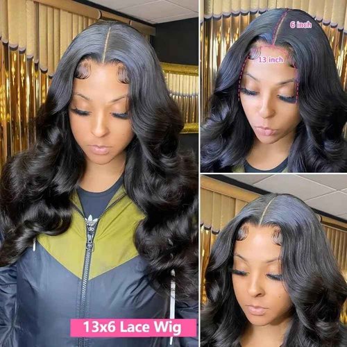 BOXIUBUT 200% Density 13x6 Body Wave Lace Front Wigs Human Hair HD Transparent full frontal lace wigs human hair 13x6 for Women Glueless Wigs Human Hair with Baby Hair