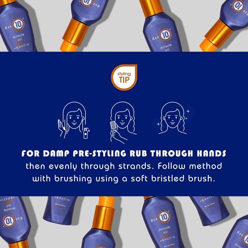 It's a 10 Haircare Miracle Oil Plus Keratin, 3 fl. oz. (Pack of 4)