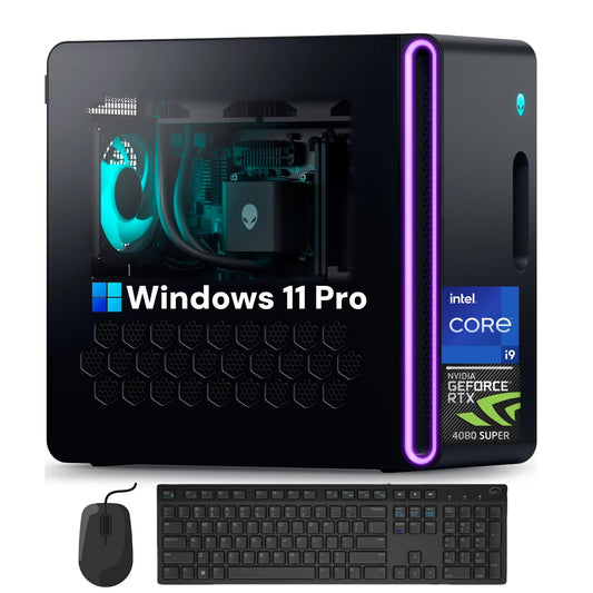 Alienware Aurora R16 Gaming Desktop - Intel 24-Core i9-14900KF, NVIDIA GeForce RTX 4080 Super, Windows 11 Pro, Wi-Fi 6E, Liquid+Air Cooling System | 64GB DDR5, 8TB SSD + 2TB HDD