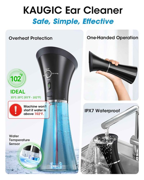 Ear Wax Removal Kit with Camera – Ear Cleaner Tool for Safe & Effective Ear Care – Includes Ear Camera for Visual Inspection & Gentle Ear Irrigation System – Complete Ear Cleaning Solution