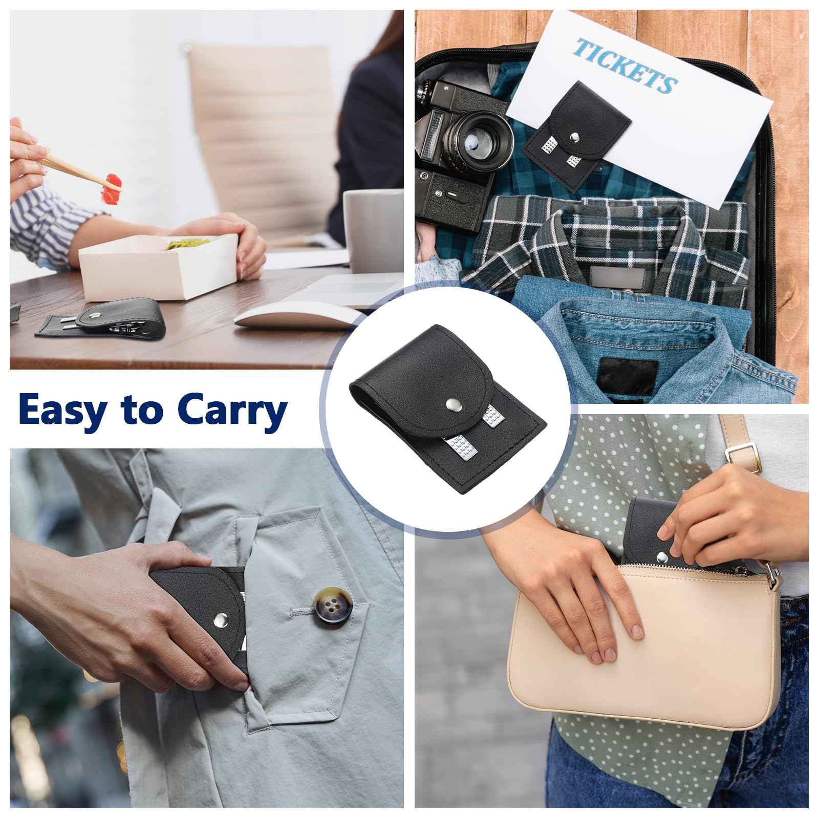 Geosar 50 Set Travel Manicure Kit Bulk Professional Nail Clippers Pedicure Nail Care Tools Grooming Stainless Steel Set with Portable Travel Case, Gift for Christmas Men Women(Black)