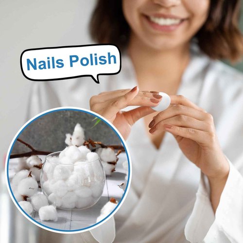 Heigble 3000 Pcs Soft Cotton Ball Bulk Organic Medium Cotton Ball for Absorbent Multipurpose Pure Nail Polish Remover Makeup Removal First Aid Face Crafting Cleaning Skin Applying Lotion