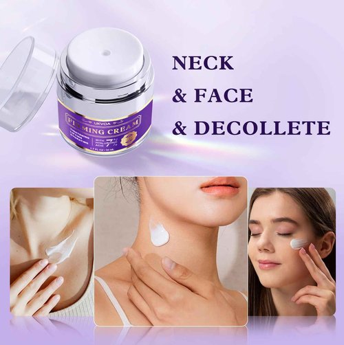 UKVOA Retinol Neck & Face Wrinkle Cream for Women, Neck Cream for Tightening and Firming, Anti Aging Skin Care with Collagen & Hyaluronic Acid, Instant Face Lift Cream 2-Pack