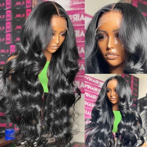 Tiwugi 30 Inch Body Wave Lace Front Wigs Human Hair Pre Plucked 13x4 HD Lace Front Wigs Human Hair 180% Density Body Wave Glueless Frontal Wigs Human Hair for Women