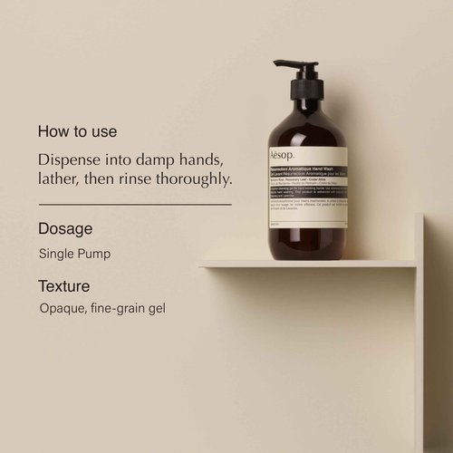 Aesop Resurrection Aromatique Hand Wash + Hand Balm Set | Cleansing, Skin Softening, Hydrating | 16.9 oz + 2.6 oz