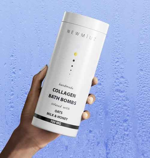 Collagen Skin Care Bath Gift Set Milk Bath, Bath Salt and Bath Bomb Fizz Pack of 3 - Coconut Magnesium Epsom Salt Oatmeal Milk & Honey