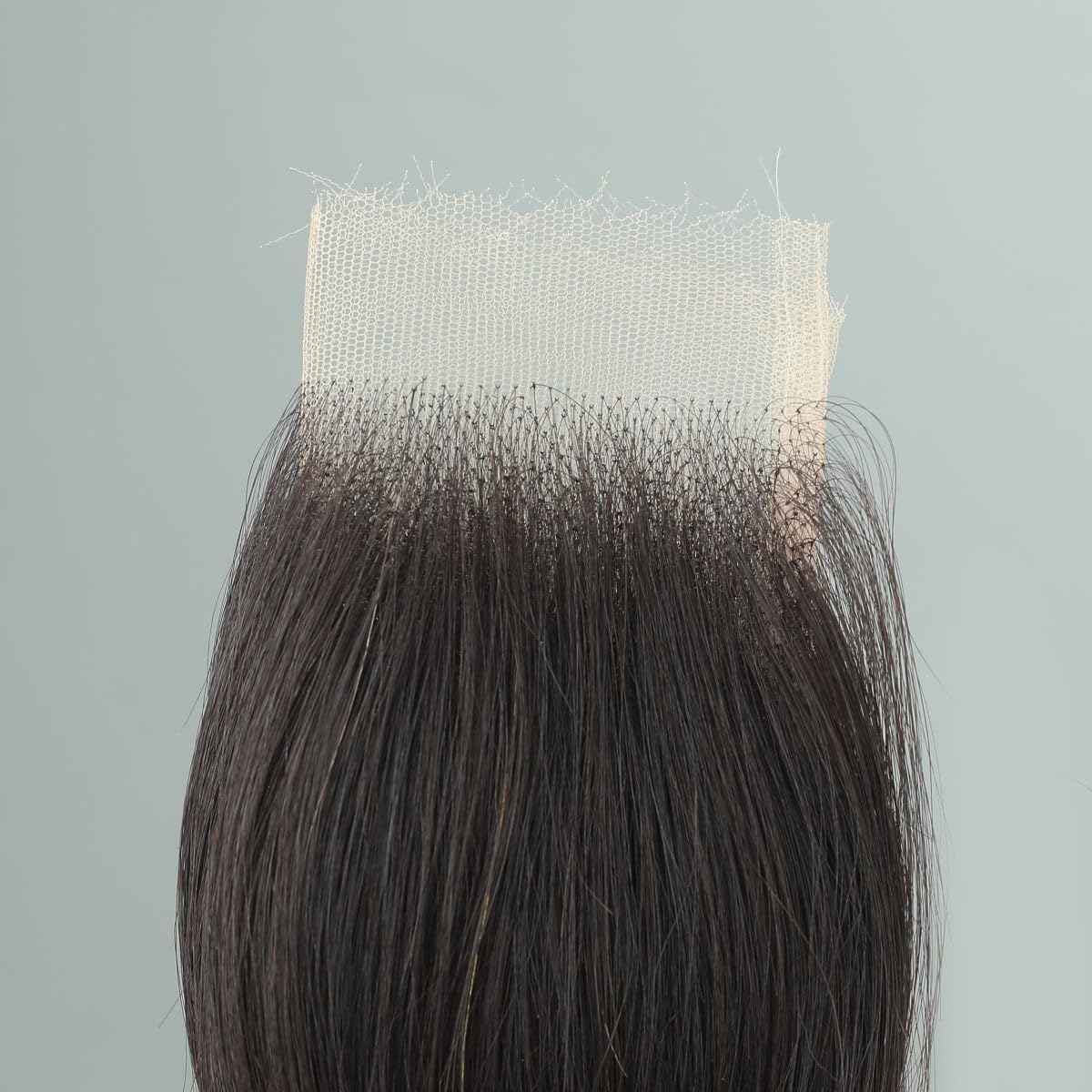 2x6 SKINLIKE Real HD Lace Closure Straight Human Hair 0.095mm Ultra-thin Swiss HD Lace Closure Bleached Single knots Human Hair Closure Pre-plucked with Natural Black Color