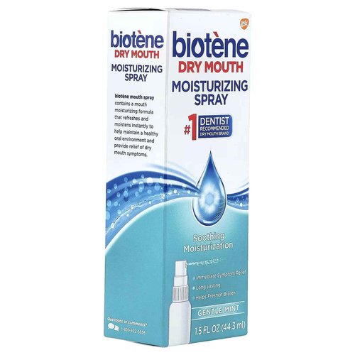 Biotene Dry Mouth Moisturizing Spray Gentle Mint 1.5 Oz (pack of 10)