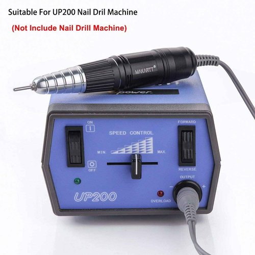 Makartt Nail Drill Handpiece for Up200 Machine Bundle With #80#150#240 Grits Nail Drill Bits Sanding Bands