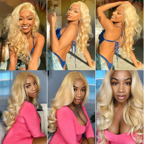 Blonde 5x5 Hd Lace Closure Brazilian Virgin Human Hair Body Wave Invisible Transparent Lace Pre plucked with baby hair Natural Hairline Free part 150 density 16 Inch
