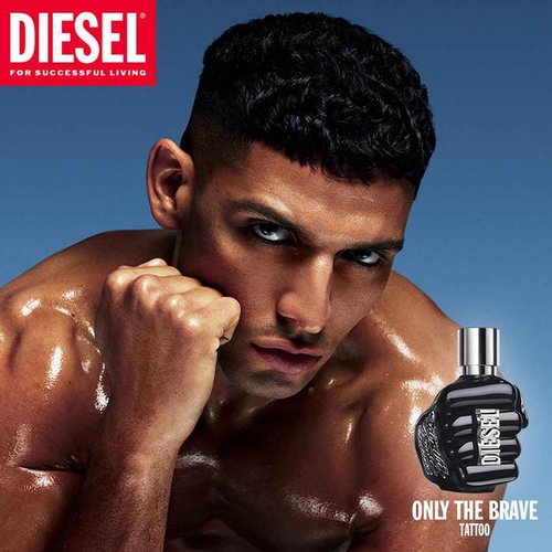 Diesel Only the Brave Tattoo Eau de Toilette Spray Cologne for Men, 1.7 Fl. Oz.