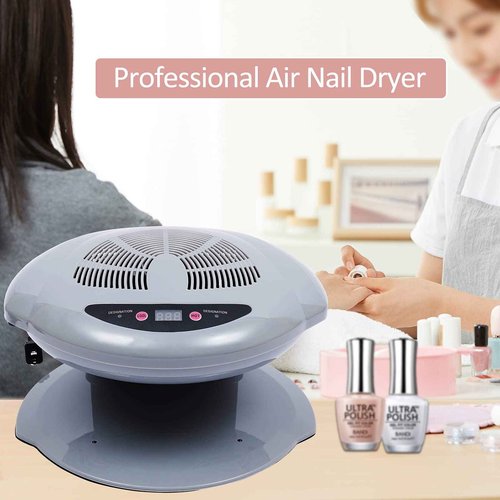 Professional Nail Dryer,400W Air Nail Fan Blower Dryer Machine with Auto Induction Warm & Cool Wind, Manicure Tool with Automatic Sensor,for Fingernail & Toenail Curing,Grey