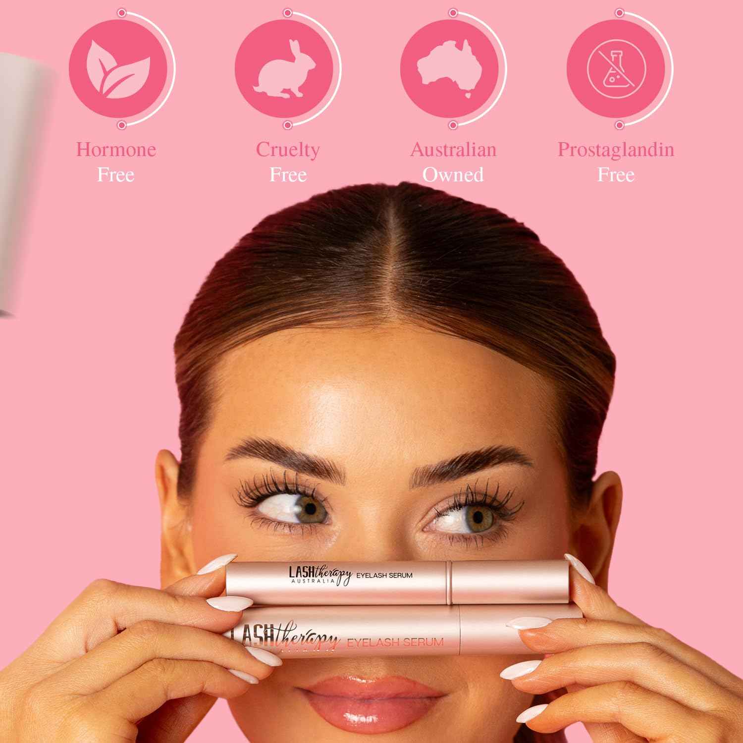 Lash Therapy Australia Eyelash Growth Serum – Enhance, Boost & Grow Lashes | Longer, Thicker, Fuller & Naturally Curled Lashes (5ML)