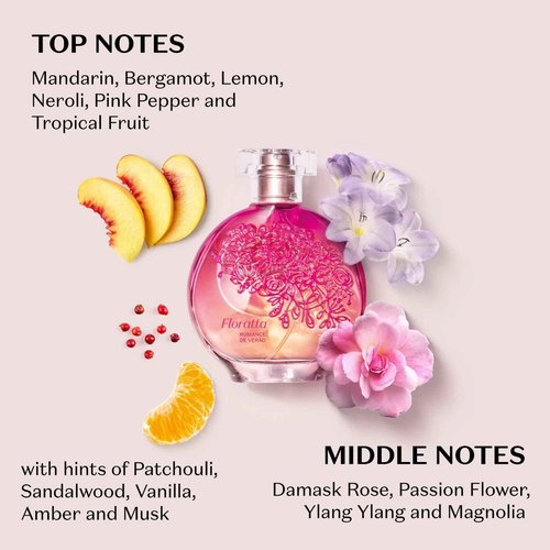 Floratta Summer Love Eau de Toilette for Women, Captivating Scent of Summer Romance, 3.4 Ounce