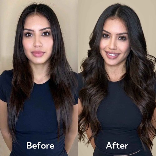 HOTBANANA Tape-in Hair Extensions, 20 Inch 40pcs 100g Balayage Dark Brown Mixed Chestnut Brown Straight Remy Human Hair Tape in Extensions