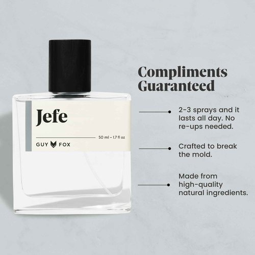 GUY FOX - Jefe - Cologne For Men | Mandarin Orange, Sea Notes & Oakmoss | Fresh, Aquatic Men's Cologne | Men's Fragrance | 1.7 Fl Oz
